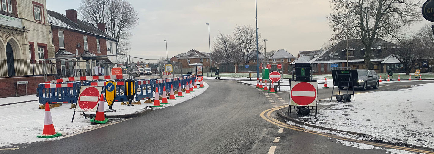 Walsall Street Traffic Management Gas Mains Replacement